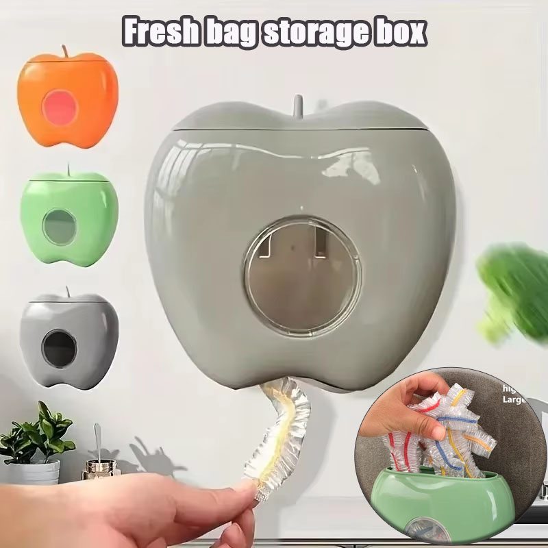 Food Storage Plastic Bag - 1PC 식품 보관용 디스펜서 보관함, 먼지
