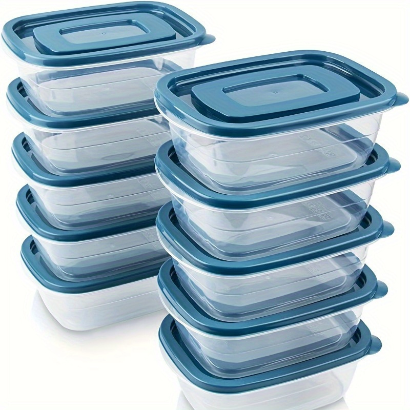 Food Storage Jars Plastic - 6개의 투명한 쌓을 수 있는 플라스틱