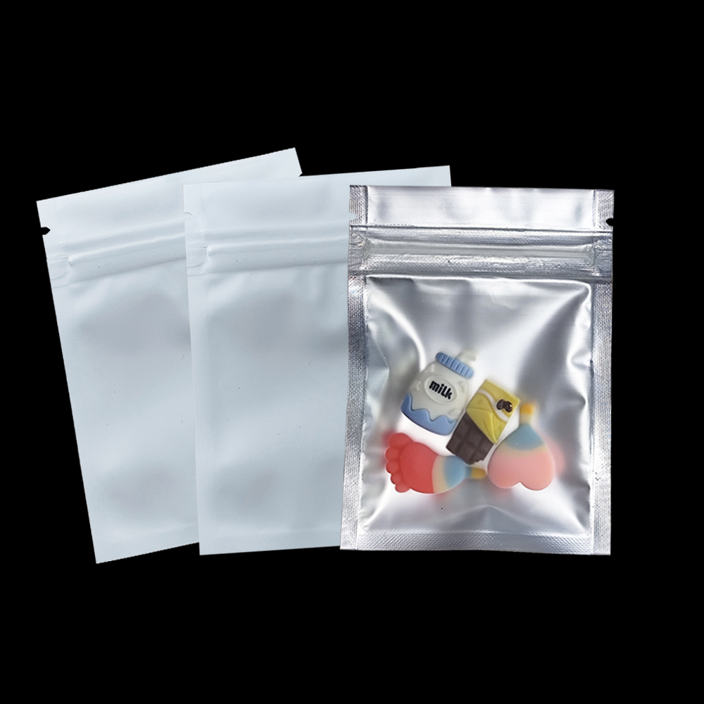 Food Storage Plastic Bag - 재밀봉 가능한 무광택 투명 지퍼 잠금