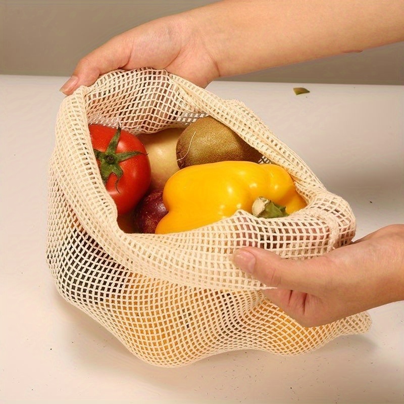 Produce Bag Reusable Mesh - 1개 면 메쉬 재사용 가능 생산물