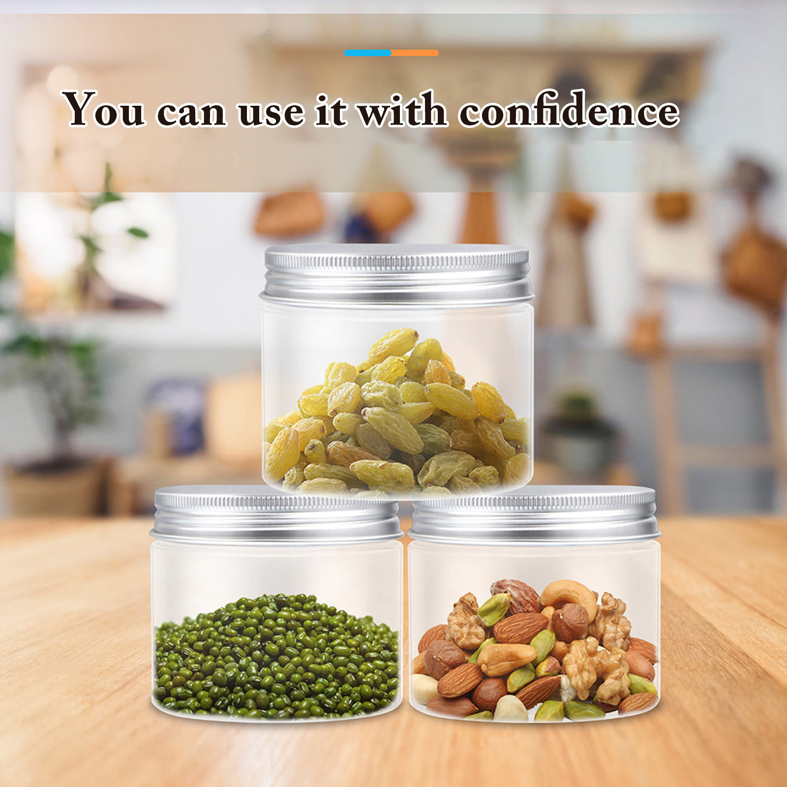 Food Storage Jars Plastic - 12개 식품 보관 용기 세트 재사용