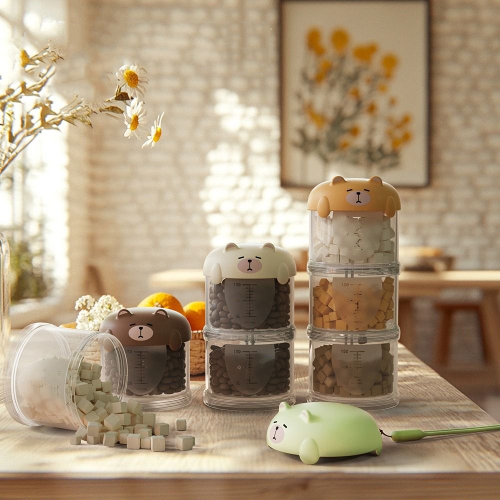 Food Storage Pet - 실용적인 플라스틱 다층 고양이 사료 상자