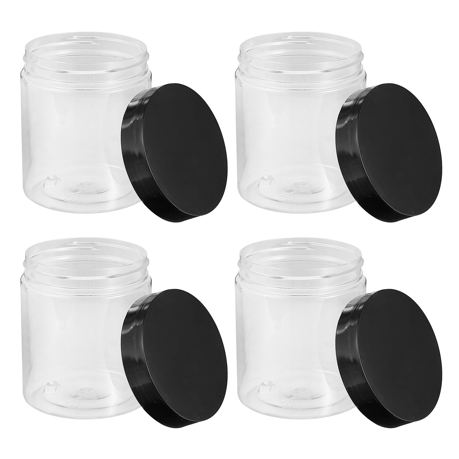 Food Storage Jars Plastic - 12개 고급 투명 플라스틱 보관 용기,