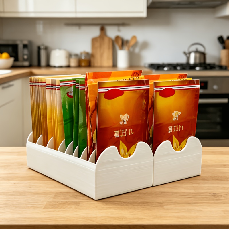 Food Storage With Compartments - 8칸짜리 주방 양념통 정리함, 식품 포장