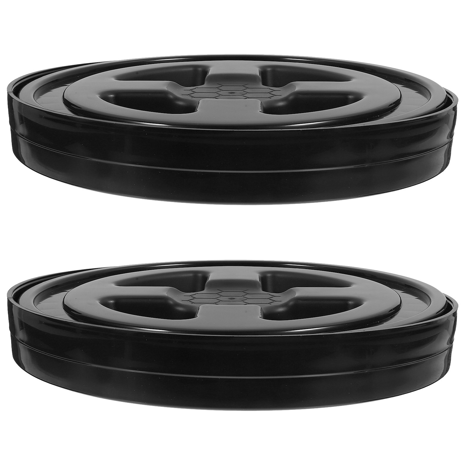 Food Storage Pet - 2개입 잠금 버킷 뚜껑, 밀폐형 누수