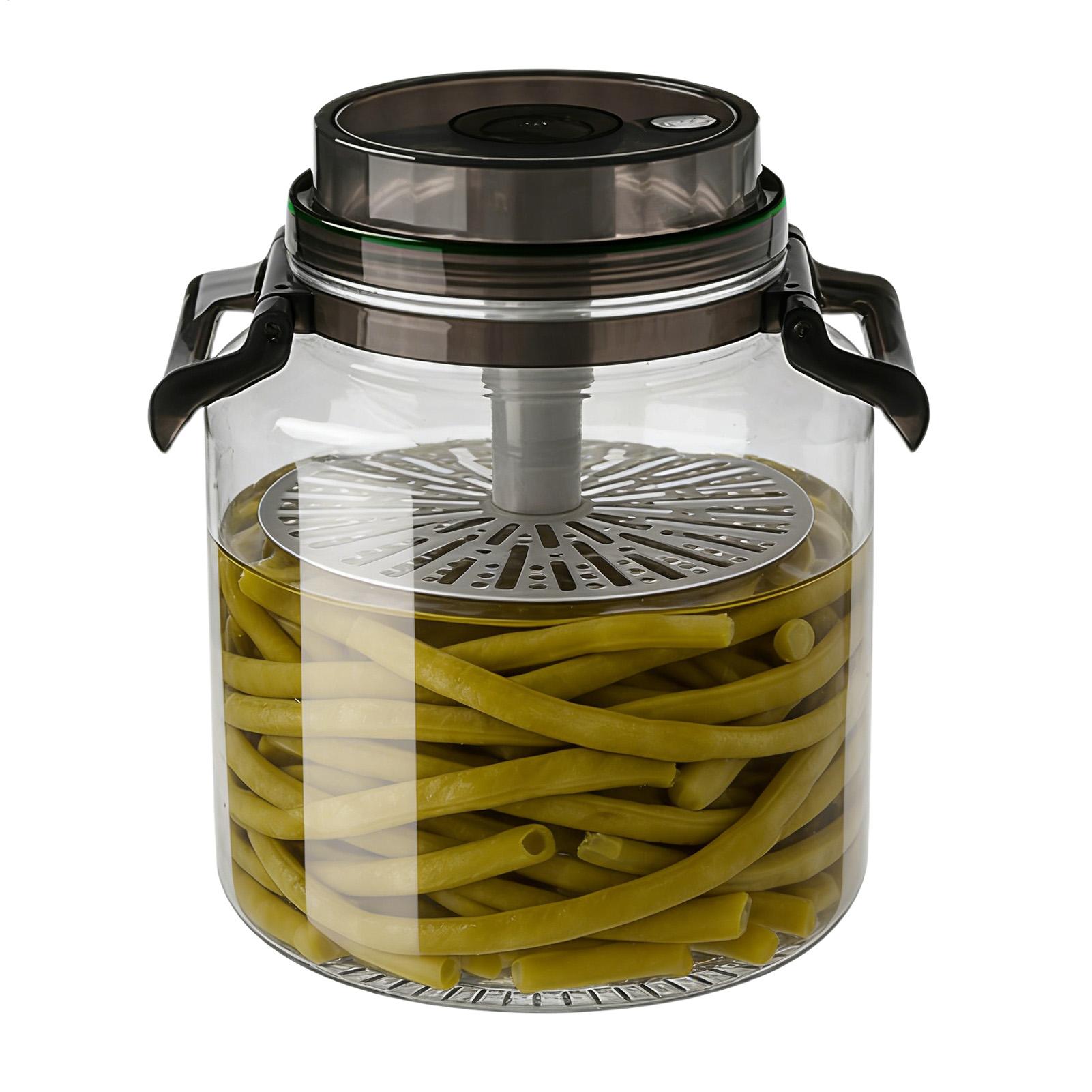 Food Storage Lidl - 뚜껑이 있는 5L 원형 밀폐형 피클