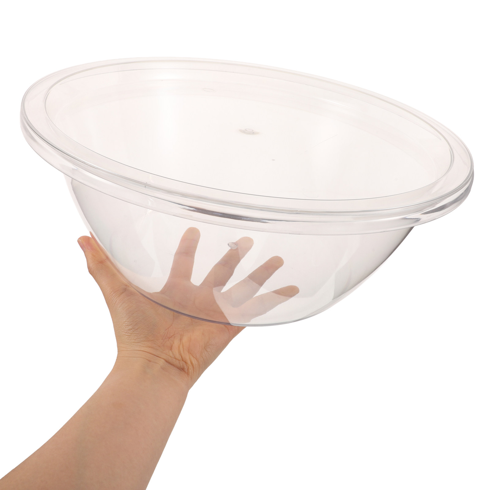 Storage Food Prep - 2세트 샐러드 믹싱볼 플라스틱 네스팅형 투명