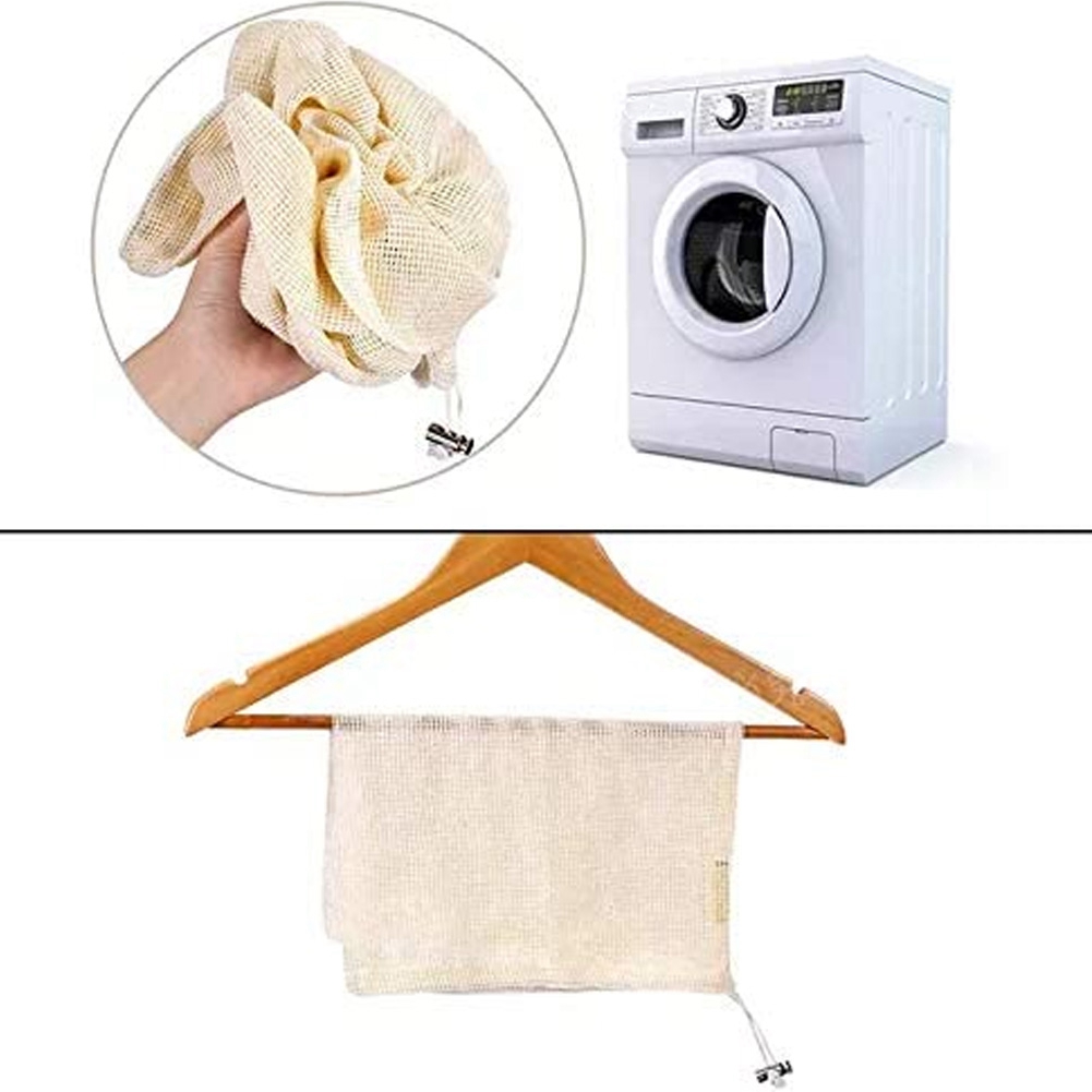 Produce Bag Reusable Mesh - 식료품, 야채 및 신선한 농산물 보관용