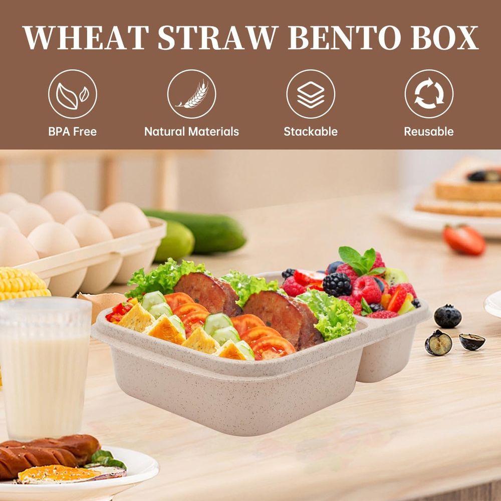 4팩 도시락 세트, 2칸 식사 준비용 용기(뚜껑 포함) - Food Storage Prep Containers 리뷰 및 가격
