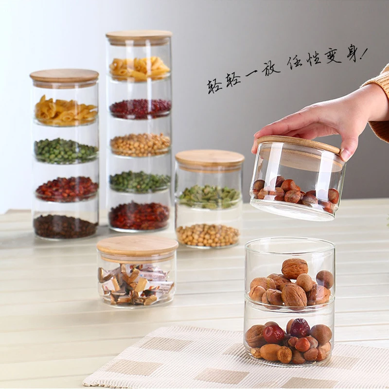 새로운 1200ml 3중 유리 용기 세트, 건조 향신료 - Food Storage Lidl 리뷰 및 가격