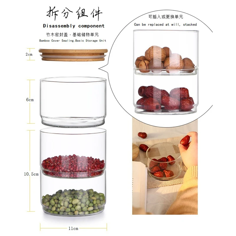 새로운 1200ml 3중 유리 용기 세트, 건조 향신료 - Food Storage Lidl 리뷰 및 가격