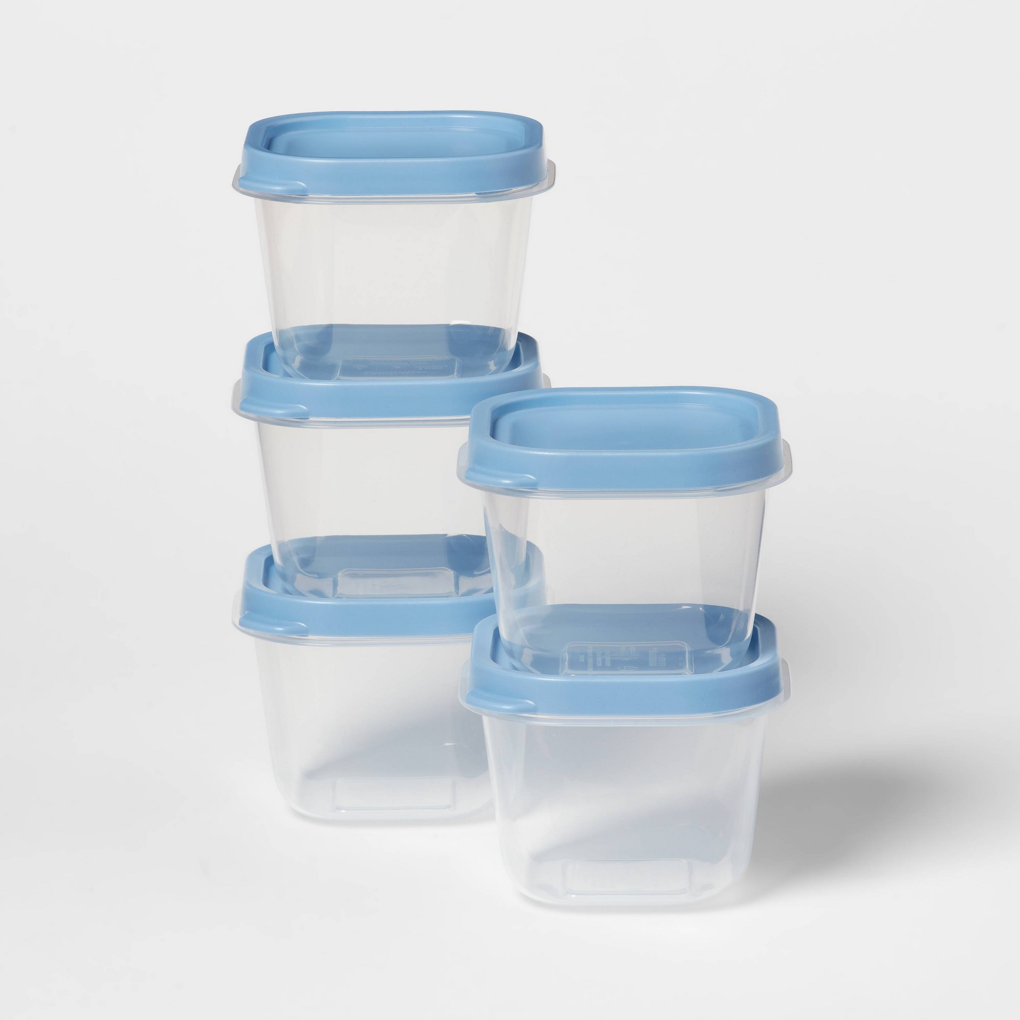 10개 블루 플라스틱 식품 보관 용기 세트(뚜껑 포함) - Food Storage Prep Containers 리뷰 및 가격