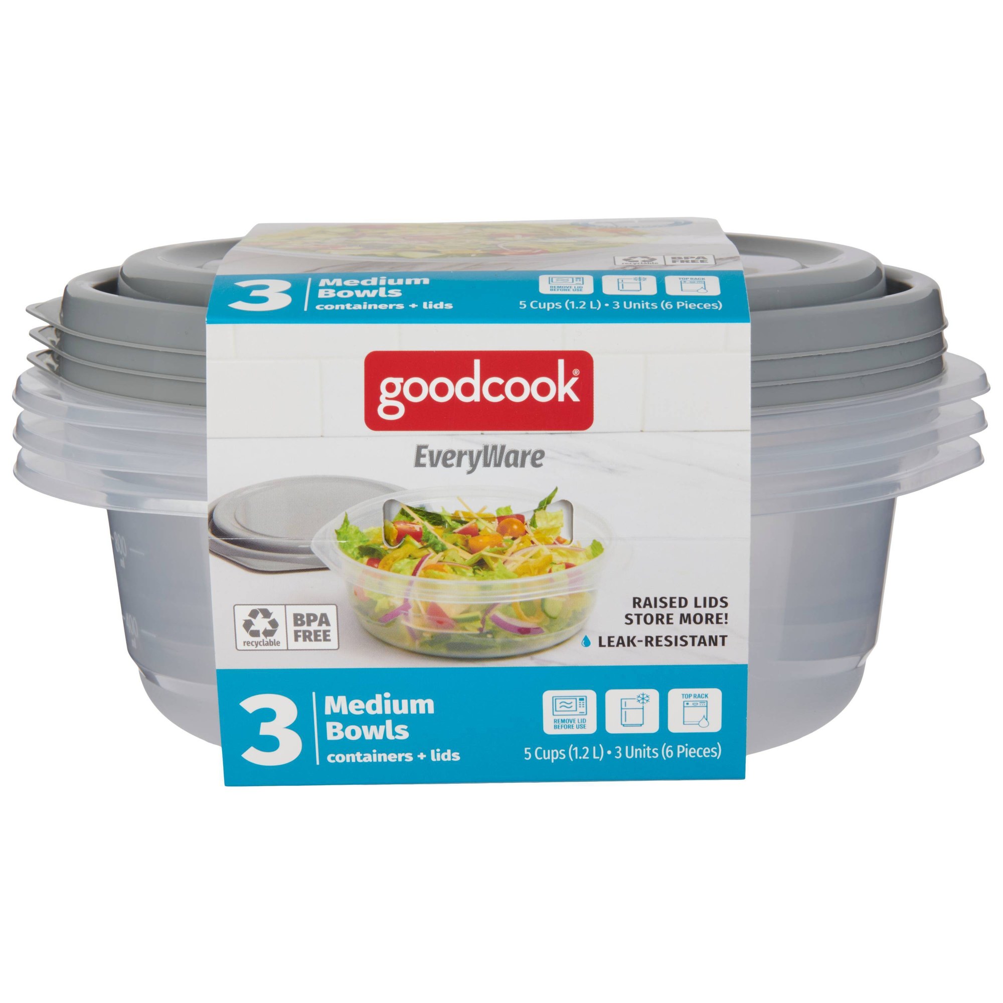6개입 원형 5컵 음식 보관 용기(뚜껑 포함), 식사  - Food Storage Prep Containers 리뷰 및 가격