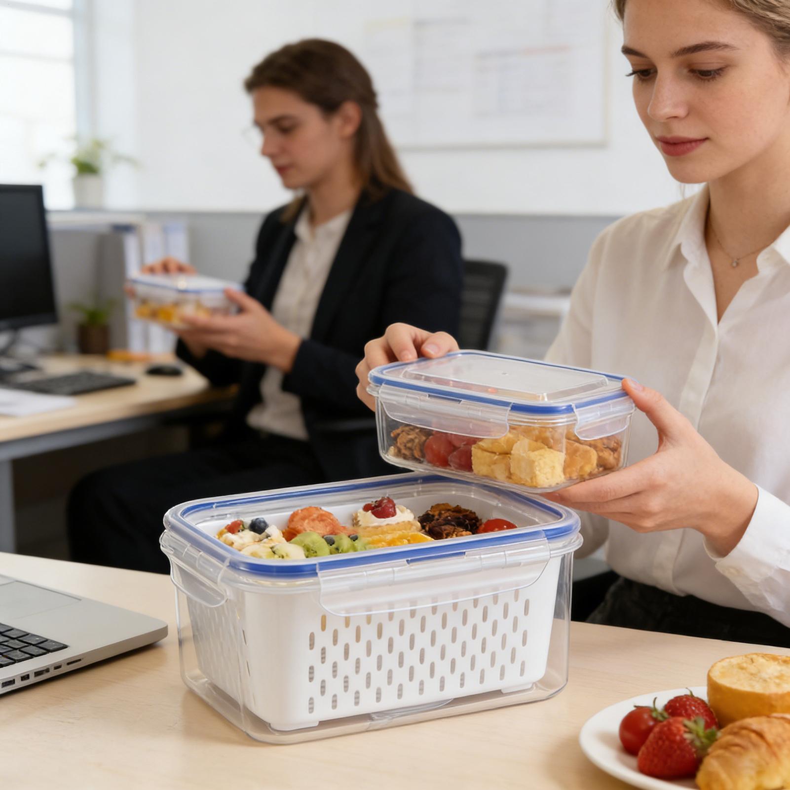 4 in 1 식품 보관 용기 4 in 1 누수 방지 투 - Food Storage Plastic 리뷰 및 가격