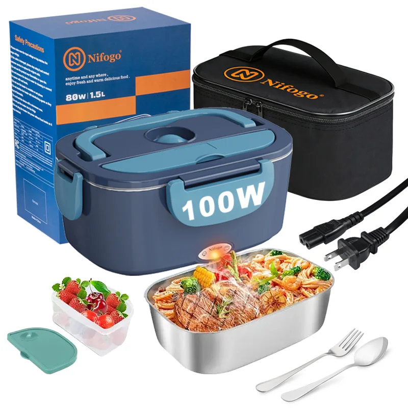 100W 전기 가열 도시락통 1.5L, 304 스테인리 - Food Storage Warmer 리뷰 및 가격