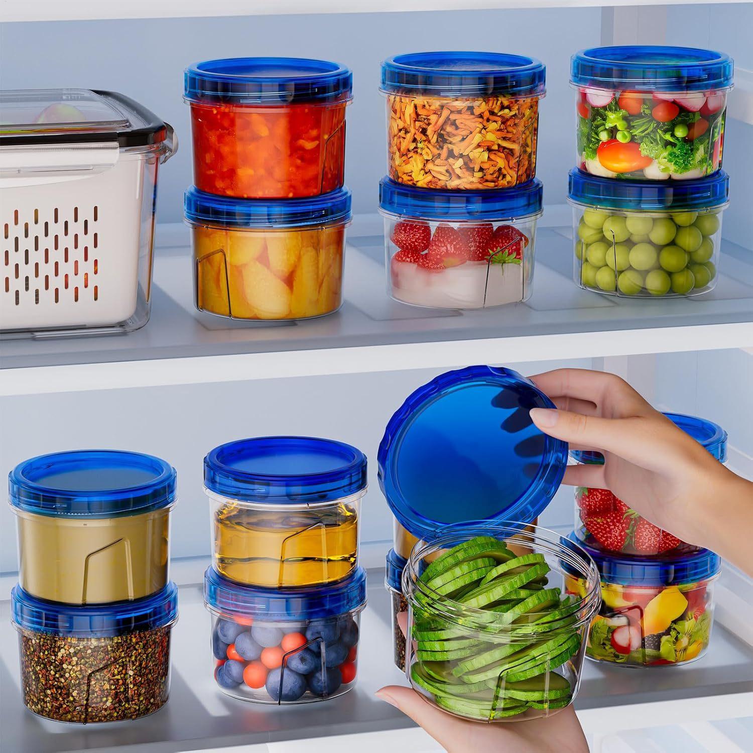 식품 보관용 냉동고 용기 6개 16온스 누출 방지 쌓을 - Food Storage Plastic 리뷰 및 가격