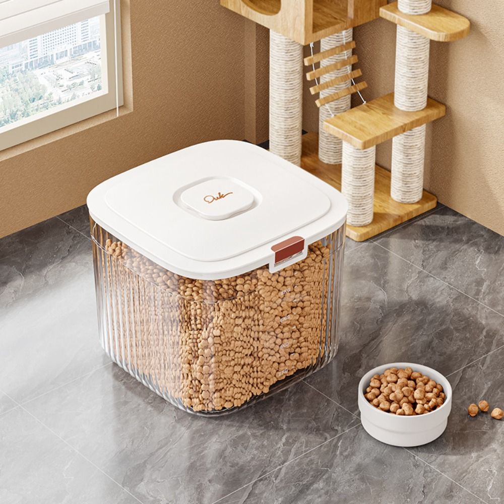 플립 커버 개 사료 보관 용기 투명 대용량 고양이 건사 - Food Storage Pet 리뷰 및 가격
