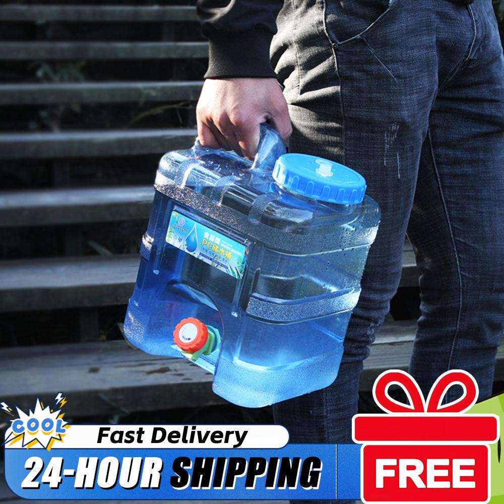 수도꼭지가 있는 휴대용 물탱크 7.5L 10L 15L  - Food Storage Emergency 리뷰 및 가격