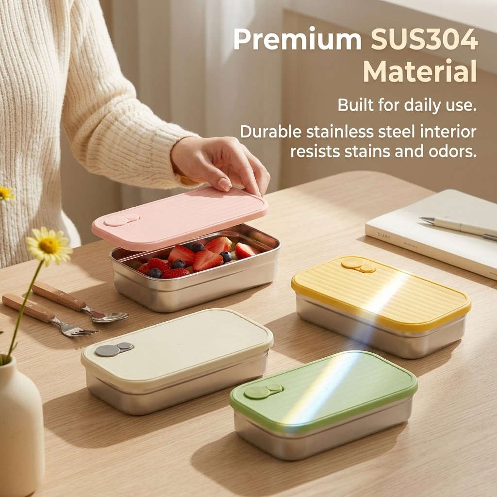 스테인리스 스틸 도시락 금속 도시락 전자레인지용 식품  - Food Storage Prep Containers 리뷰 및 가격
