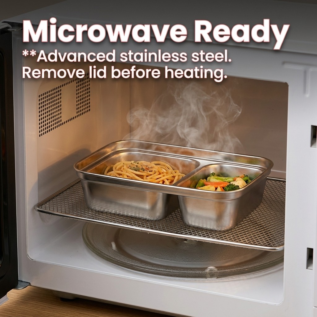 전자레인지 사용 가능 304 스테인리스 도시락 세트 벤 - Food Storage Prep Containers 리뷰 및 가격