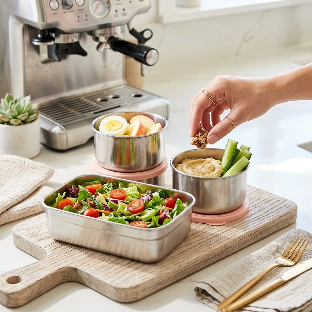 전자레인지 사용 가능 304 스테인리스 도시락 세트 벤 - Food Storage Prep Containers 리뷰 및 가격