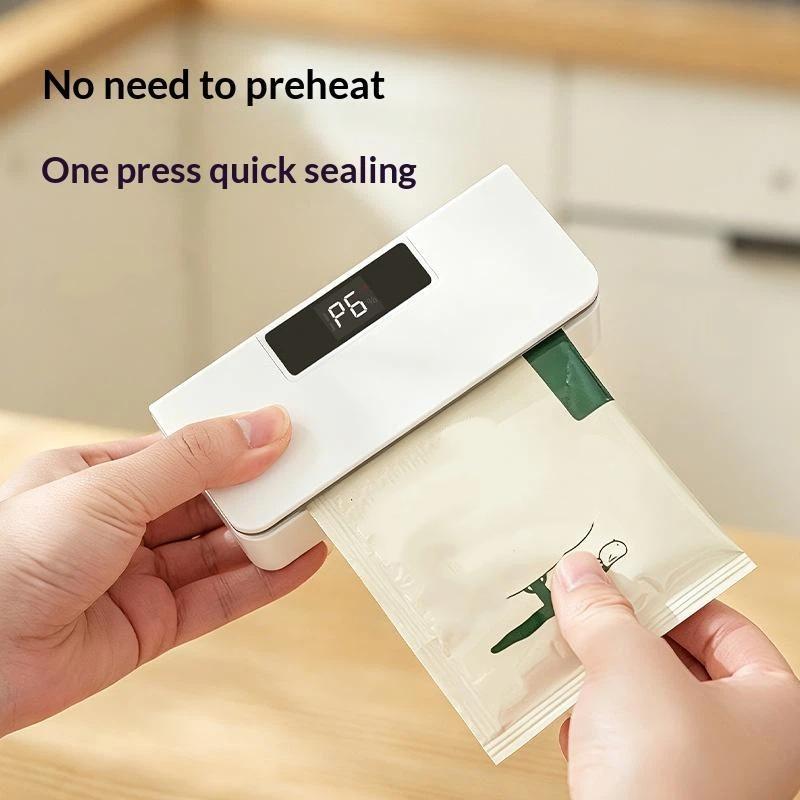 2 in 1 휴대용 미니 열 밀봉기, 스낵 식품 보관용 - Food Storage Plastic Bag 리뷰 및 가격