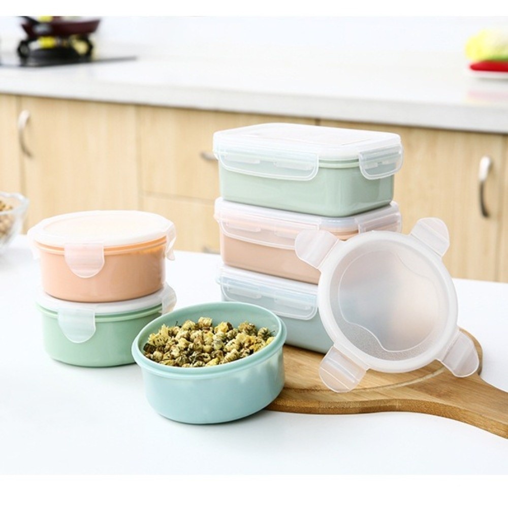5개입 휴대용 플라스틱 식품 보관 용기 원형 밀폐형 스 - Food Storage For Pantry 리뷰 및 가격