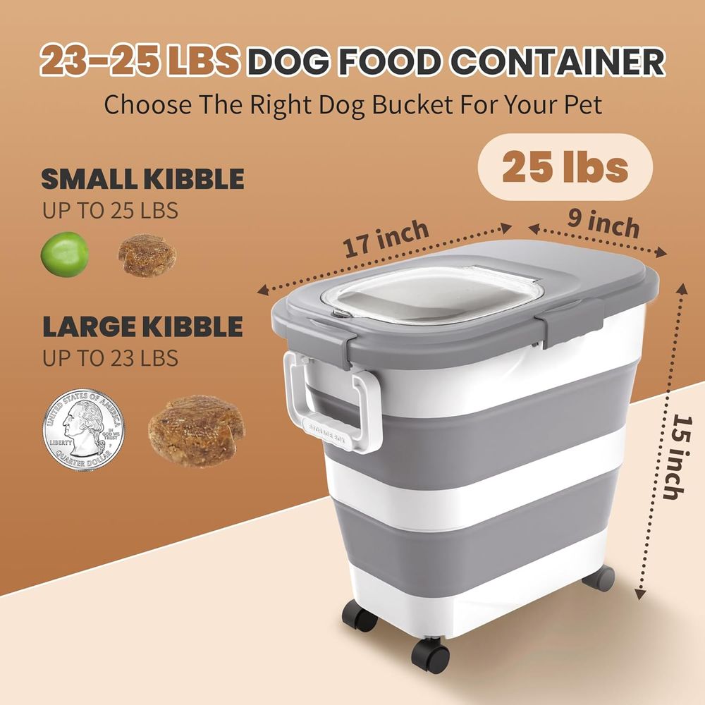 밀폐형 개 사료 보관 용기, 접이식 대형 애완동물 사료 - Food Storage Pet 리뷰 및 가격