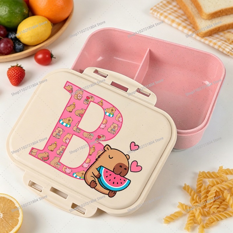 카피바라 대용량 도시락 가방 남아 여아용 애니메이션 만 - Food Storage Jars Plastic 리뷰 및 가격