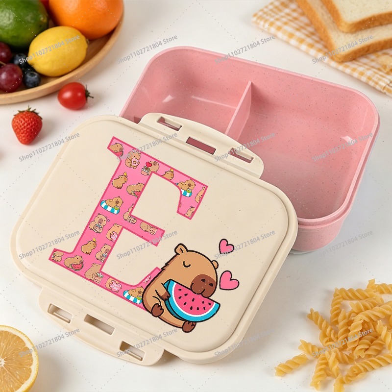 카피바라 대용량 도시락 가방 남아 여아용 애니메이션 만 - Food Storage Jars Plastic 리뷰 및 가격
