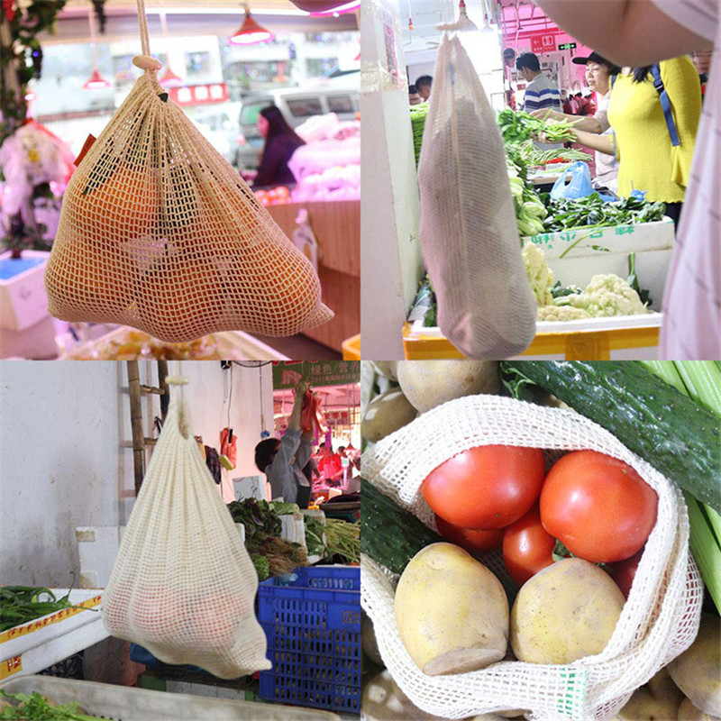 재사용 가능한 면 메쉬 농산물 가방, 야채 과일 식품  - Produce Bag Reusable Mesh 리뷰 및 가격