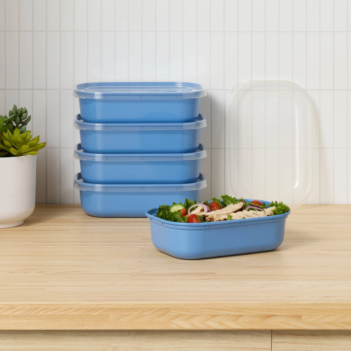 2026년형 뉴 블루 싱글 컴파트먼트 플라스틱 밀프렙  - Food Storage With Compartments 리뷰 및 가격