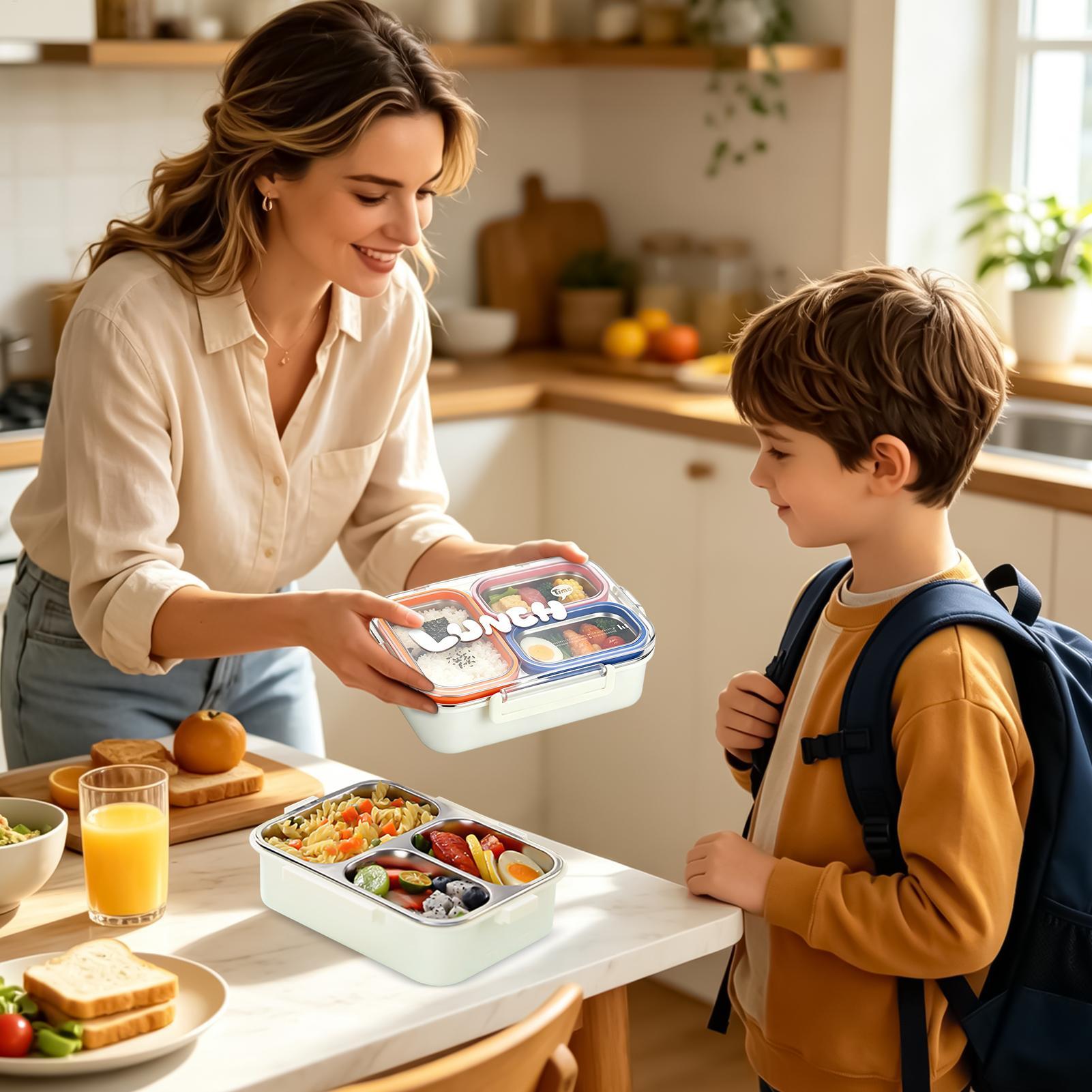 스테인리스 스틸 도시락 3칸 음식 보관 용기 식사 운반 - Food Storage With Compartments 리뷰 및 가격