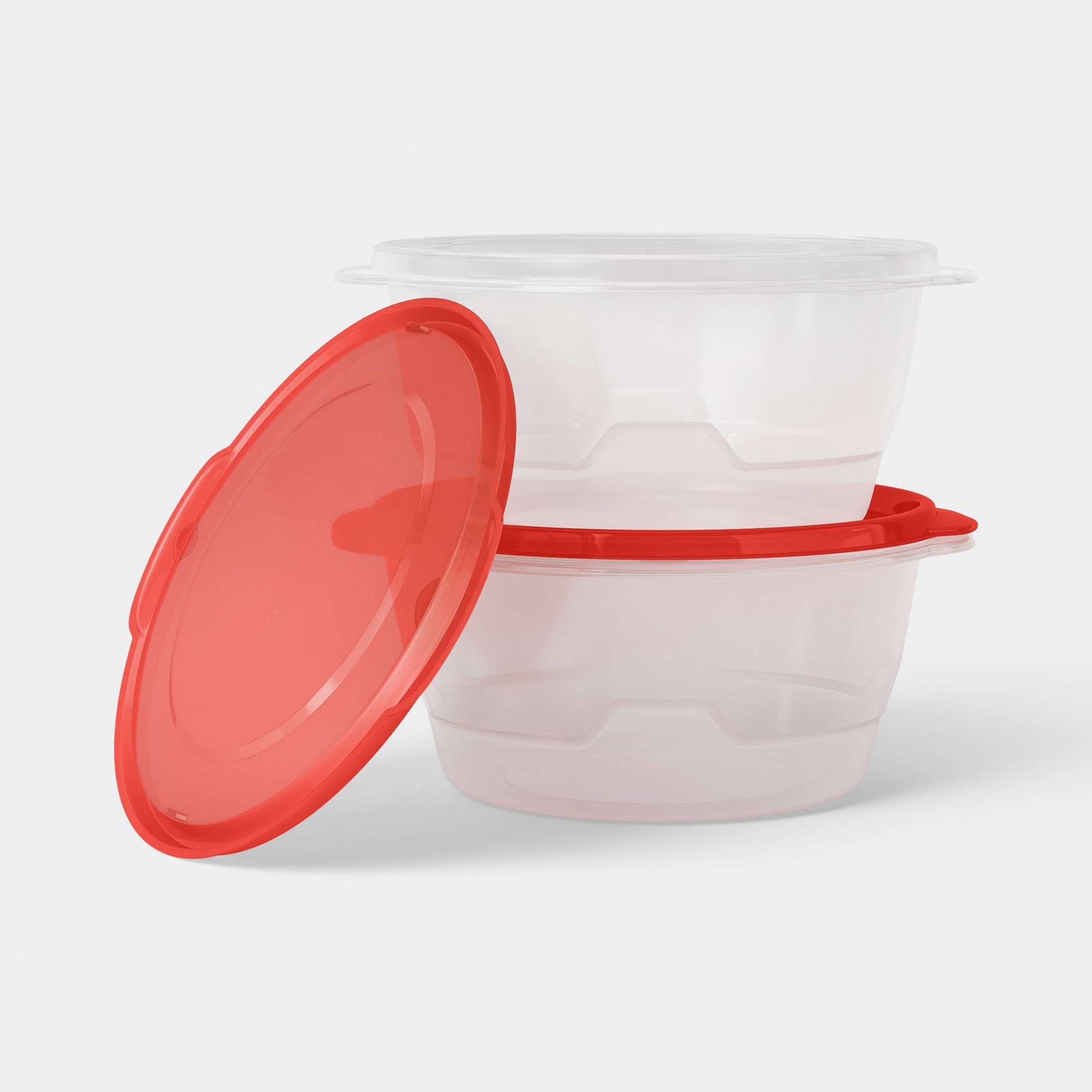 2캐럿 대형 원형 식품 보관 용기 128온스 투명 플라 - Food Storage Prep Containers 리뷰 및 가격