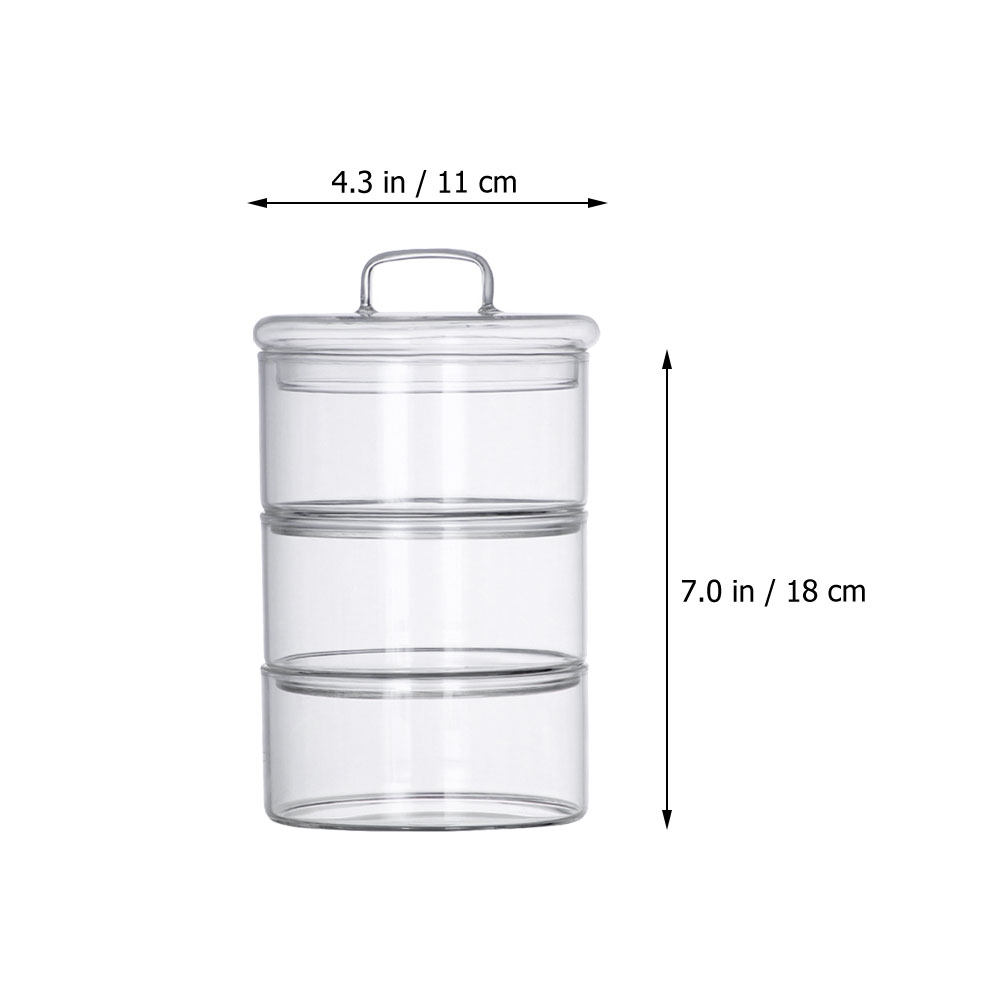 1세트 투명 유리 보관 용기 샐러드 서빙 컨테이너 쌓을 - Food Storage Container 리뷰 및 가격