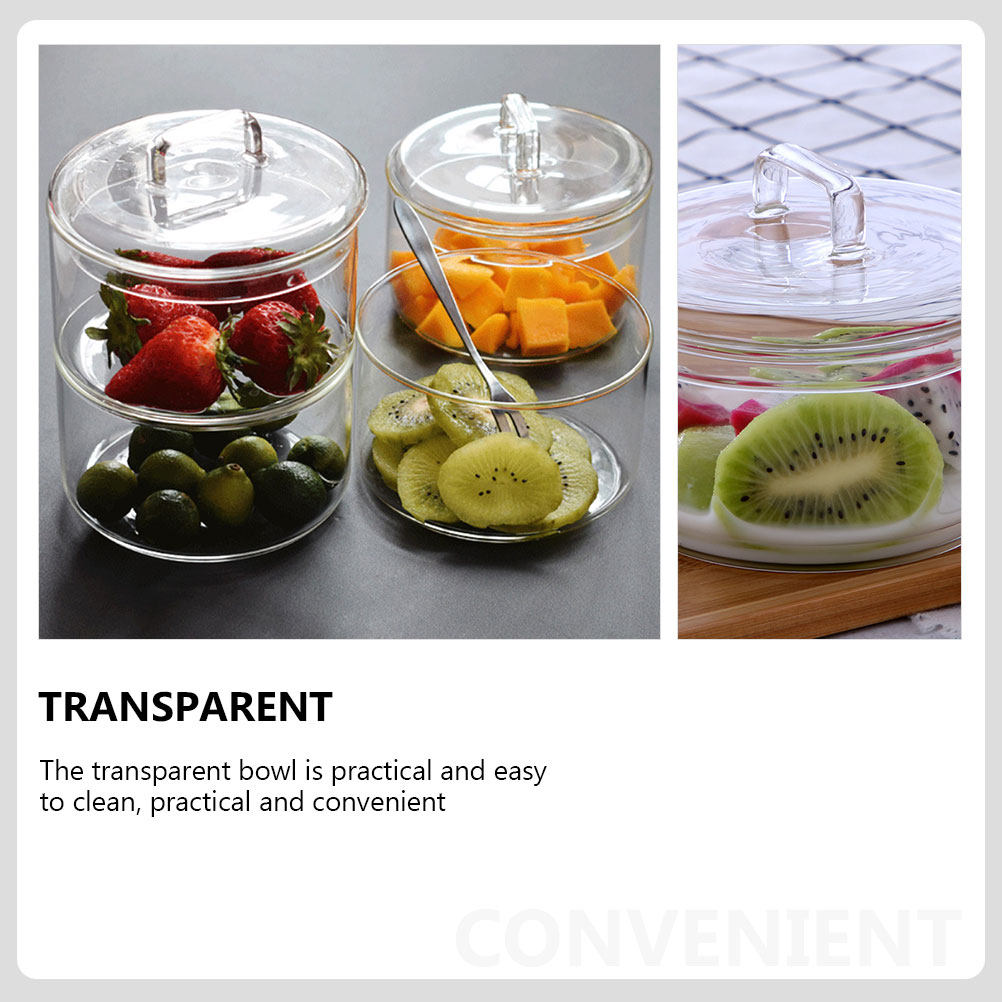 1세트 투명 유리 보관 용기 샐러드 서빙 컨테이너 쌓을 - Food Storage Container 리뷰 및 가격