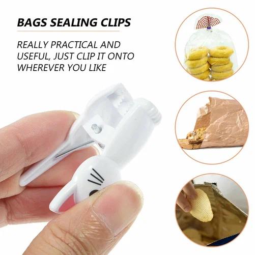 8Pcs 고양이 모양 식품 밀봉 가방 클립 플라스틱 교 - Food Storage Plastic Bag 리뷰 및 가격