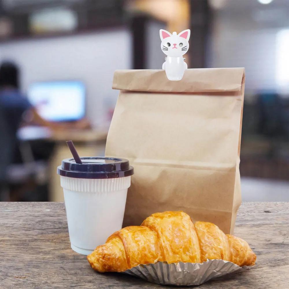 8Pcs 고양이 모양 식품 밀봉 가방 클립 플라스틱 교 - Food Storage Plastic Bag 리뷰 및 가격