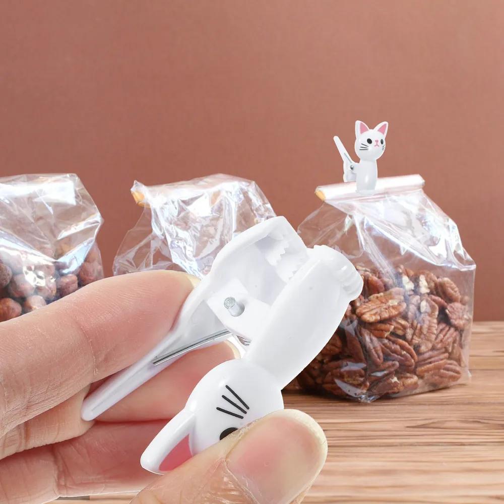8Pcs 고양이 모양 식품 밀봉 가방 클립 플라스틱 교 - Food Storage Plastic Bag 리뷰 및 가격