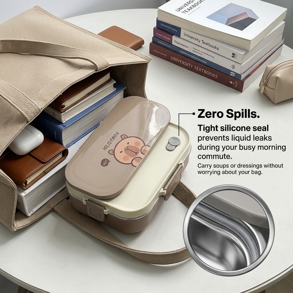 304 스테인리스 스틸 도시락 세트 4/5칸 음식 보관 - Food Storage With Compartments 리뷰 및 가격