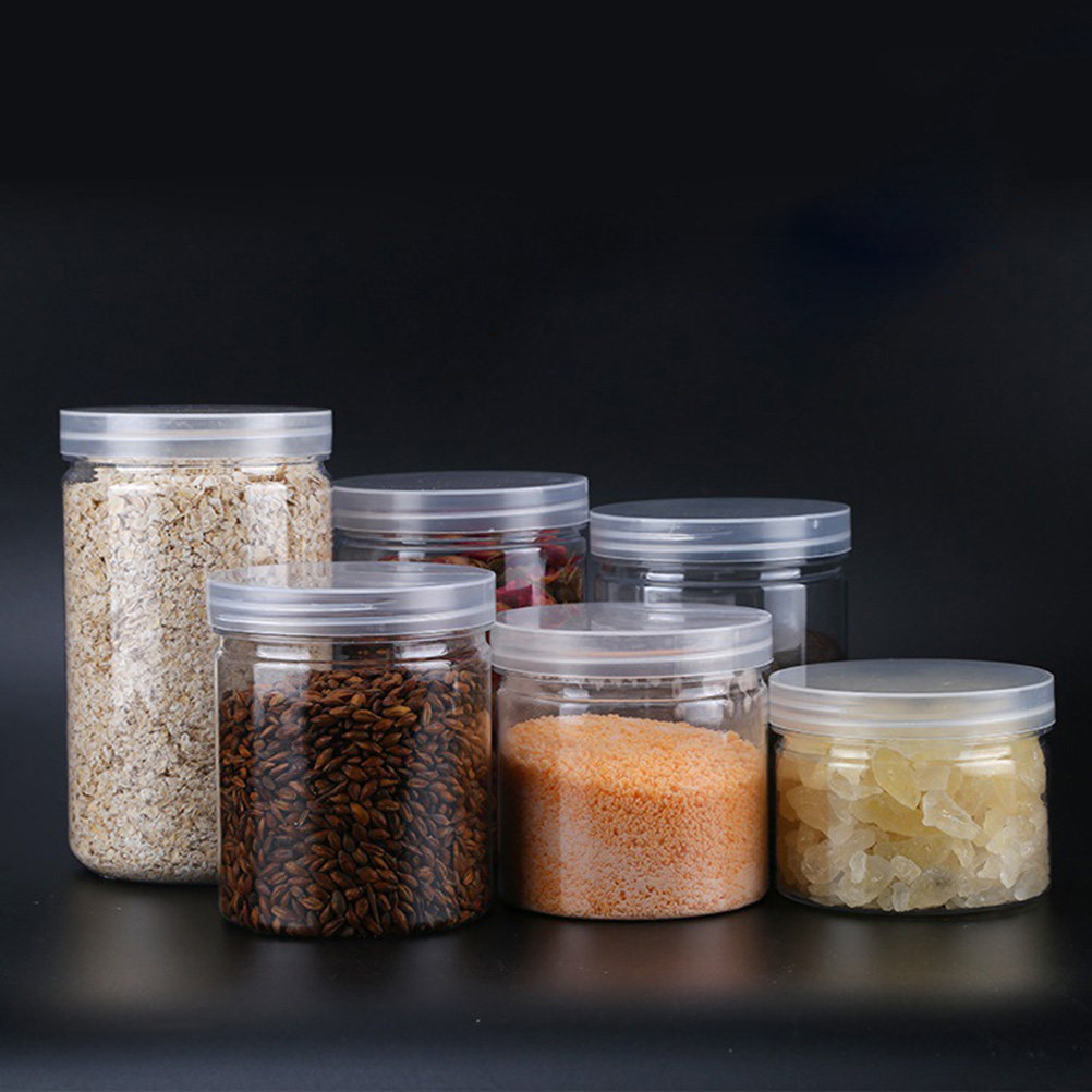 10개입 투명 고급 플라스틱 식품 저장 용기, 밀폐 뚜 - Food Storage Jars Plastic 리뷰 및 가격