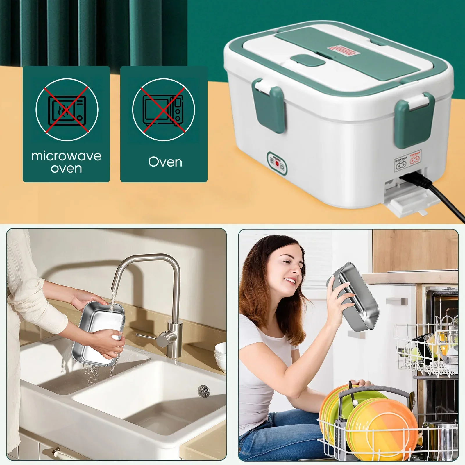 전기 도시락 상자 식품 워머 1.8L 80W 야외 캠핑 - Food Storage Warmer 리뷰 및 가격