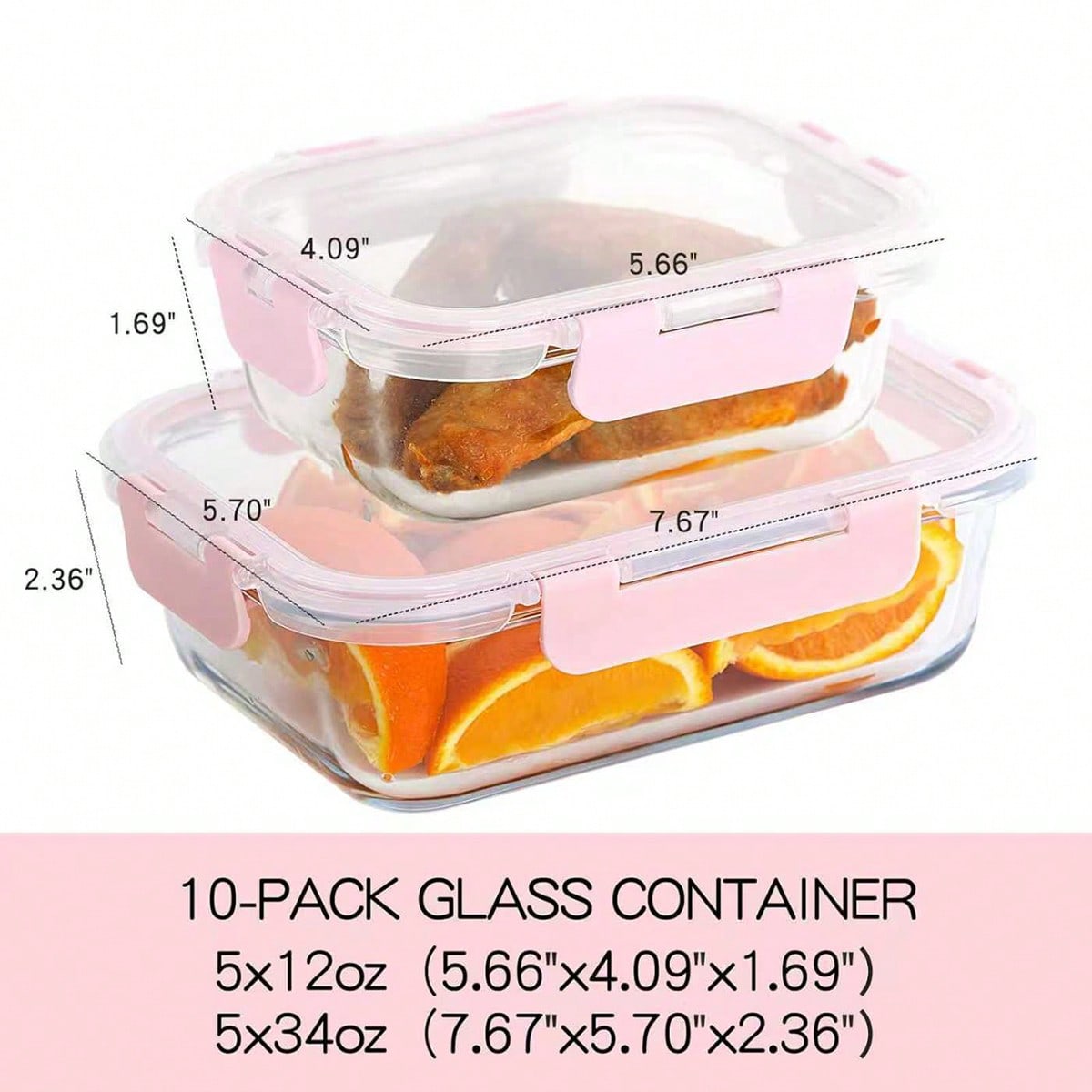 10팩 유리 밀프렙 용기, 뚜껑이 있는 밀폐형 식품 보 - Food Storage Prep Containers 리뷰 및 가격