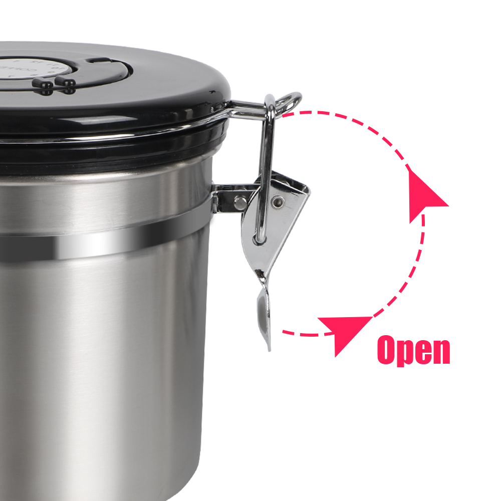 스테인레스 스틸 밀폐 뚜껑은 커피 콩 용기 커피 용기  - Food Storage Lidl 리뷰 및 가격