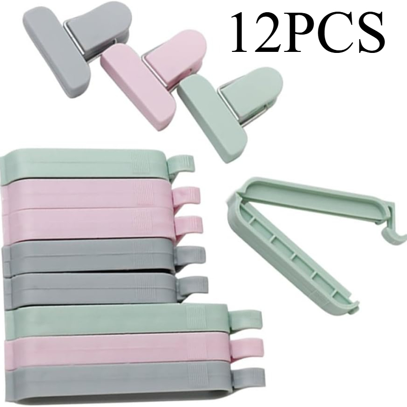 12pcs 혼합 색상 플라스틱 씰링 클립 식품 저장용  - Food Storage Plastic Bag 리뷰 및 가격