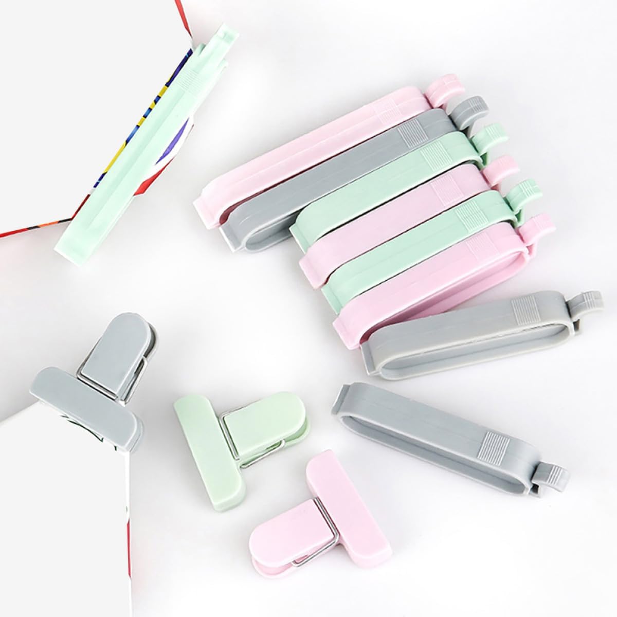 12pcs 혼합 색상 플라스틱 씰링 클립 식품 저장용  - Food Storage Plastic Bag 리뷰 및 가격
