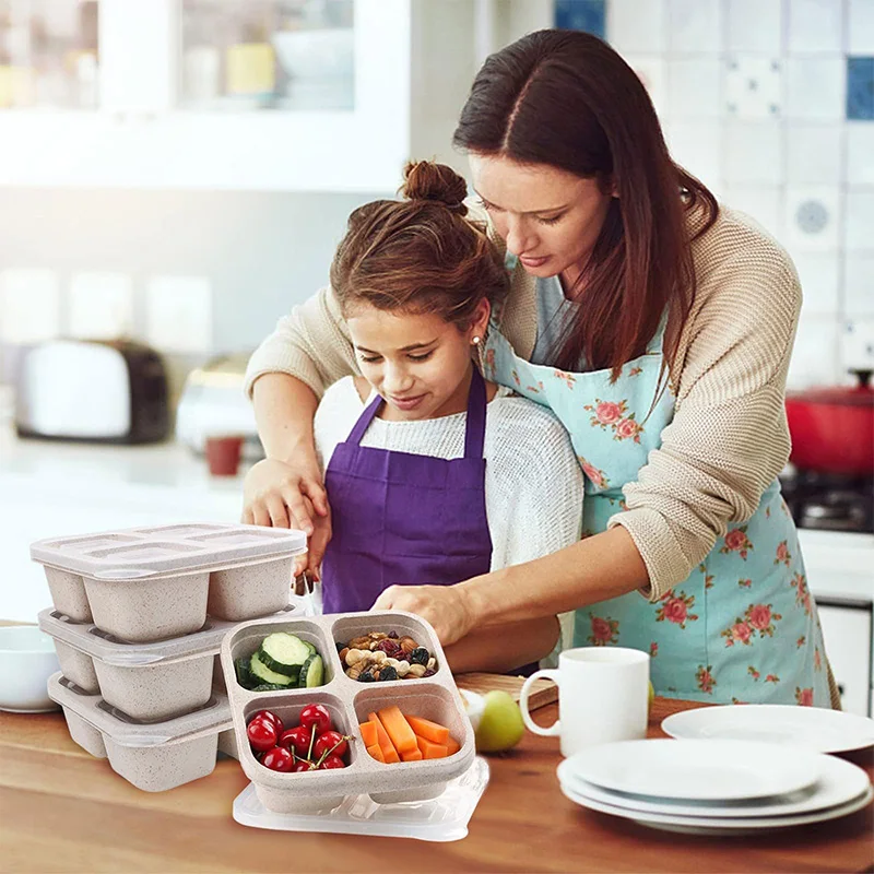 휴대용 식품 보관함, 냉장고 냉동고 정리함, 야채 과일 - Food Storage With Compartments 리뷰 및 가격
