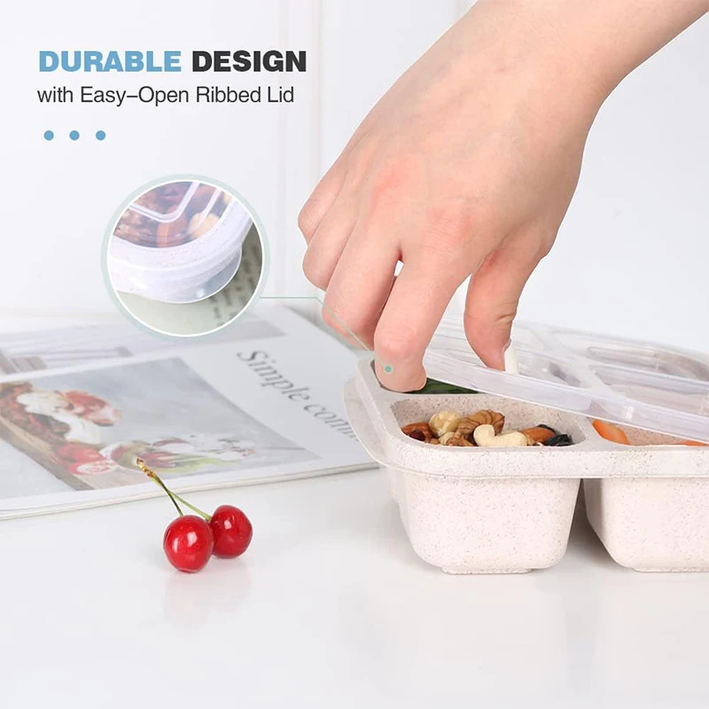 휴대용 식품 보관함, 냉장고 냉동고 정리함, 야채 과일 - Food Storage With Compartments 리뷰 및 가격