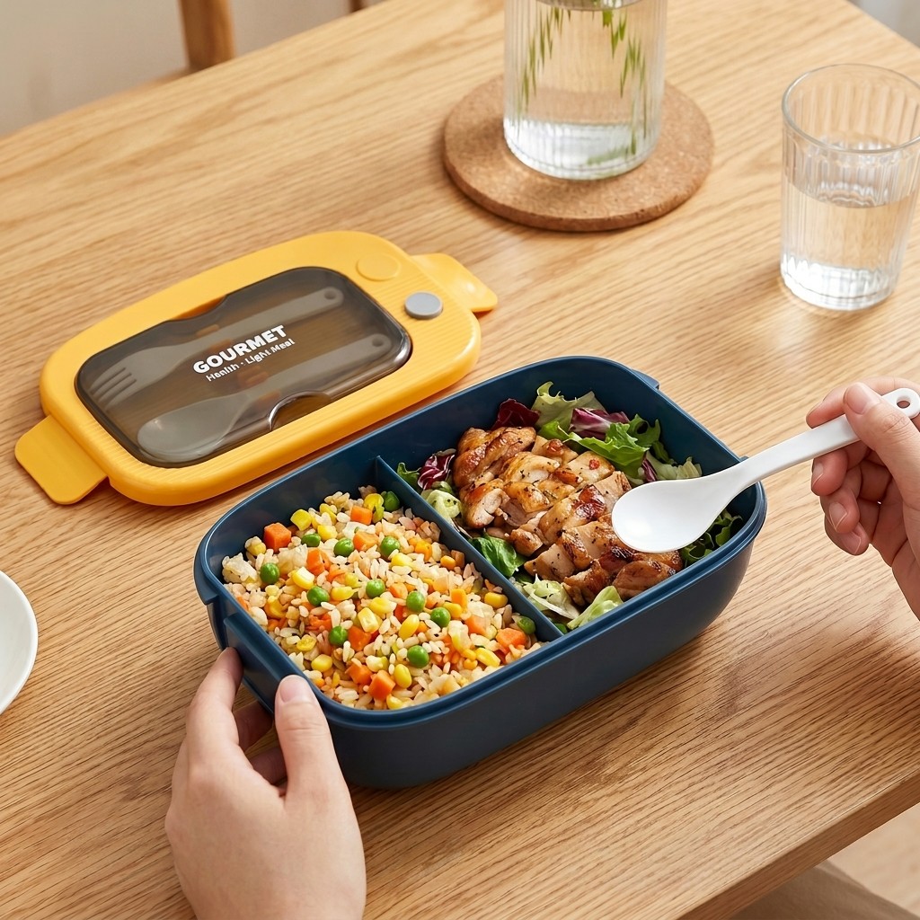 전자레인지용 플라스틱 도시락 2칸 누수방지 점심 도시락 - Food Storage Prep Containers 리뷰 및 가격