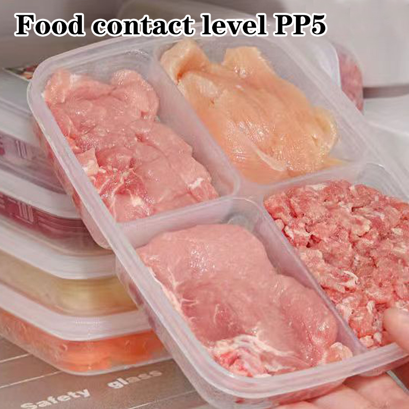 새로운【4칸 플라스틱 보관함 휴대용 칸막이 냉장고 냉동 - Food Storage With Compartments 리뷰 및 가격
